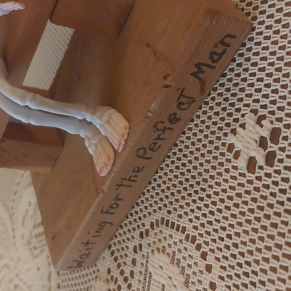 Skeleton Funny Figurine Waiting For The Perfect Man Origin Unknown - Picture 7 of 14